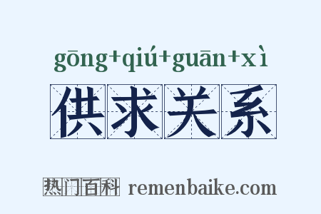 供求关系是什么意思的图片